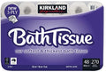 Kirkland Signature 3 ply bath tissue 48 rolls 270 sheets per roll