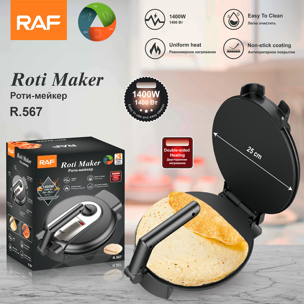 Electric Roti Maker ,chapati, pizza,tortilla bread maker Double-Sided Heating