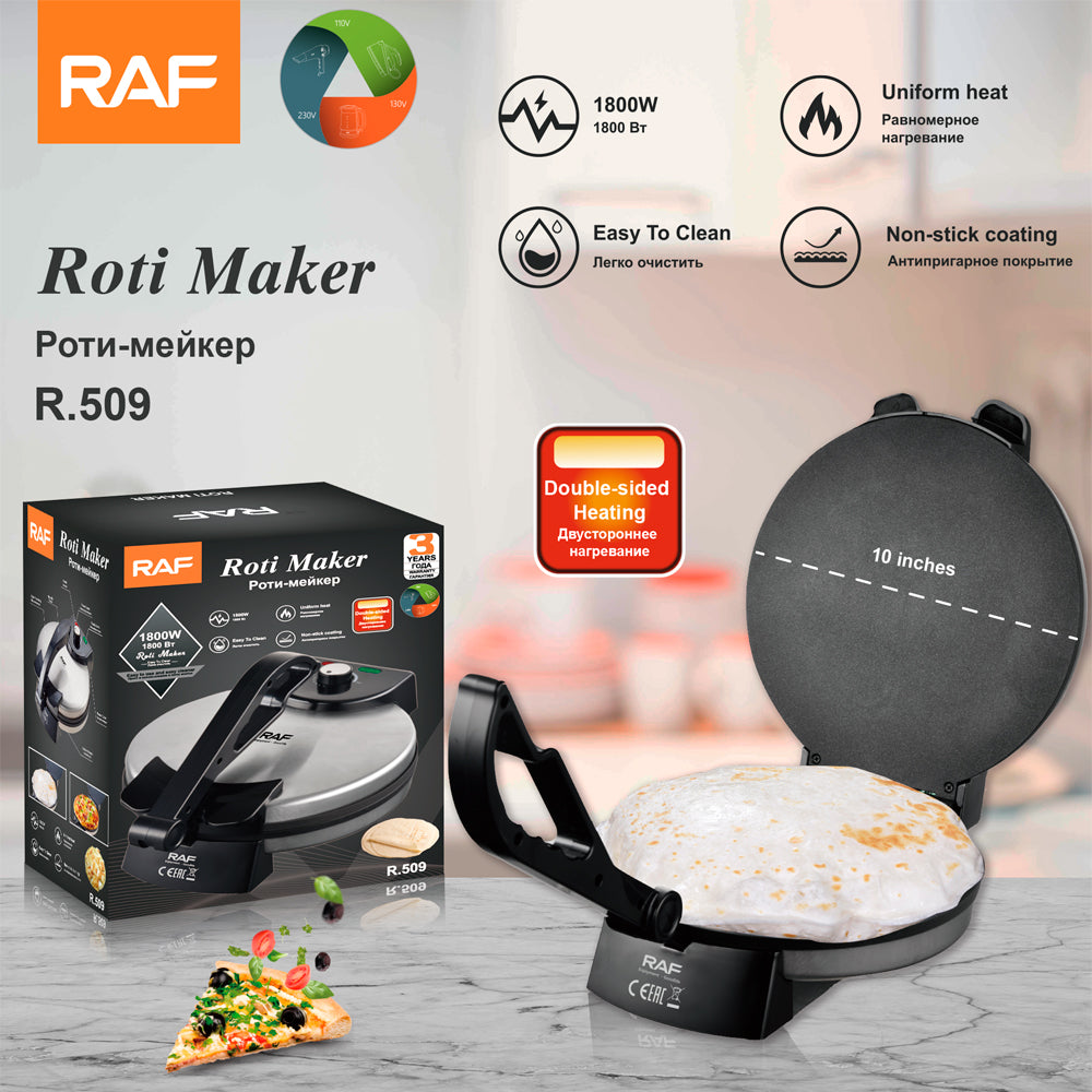 Electric Roti Maker, tortilla maker, crepe maker, bread maker for every home