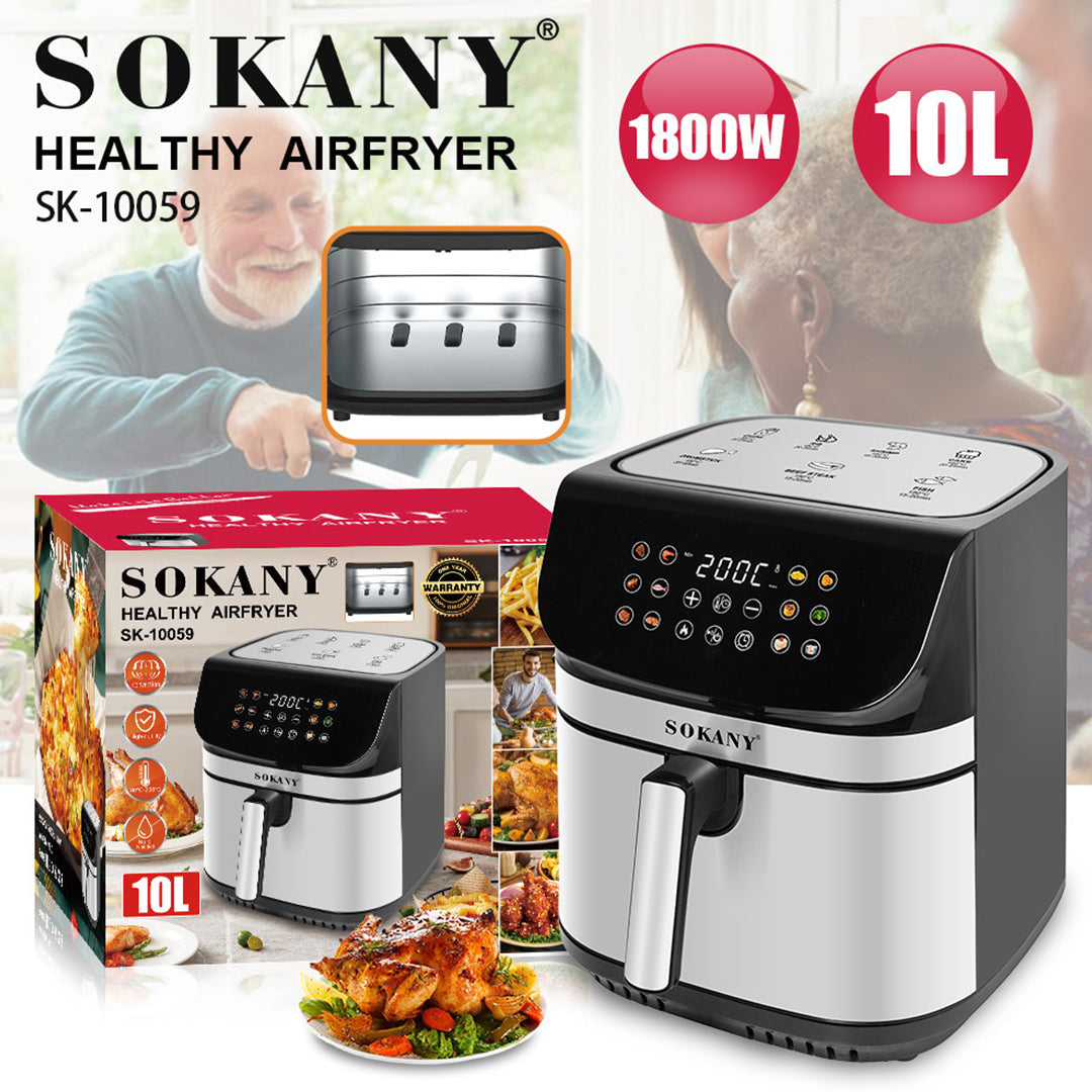 Sokany SK-10059 Intelligent Air Fryer – Oil-Free & Non-Stick