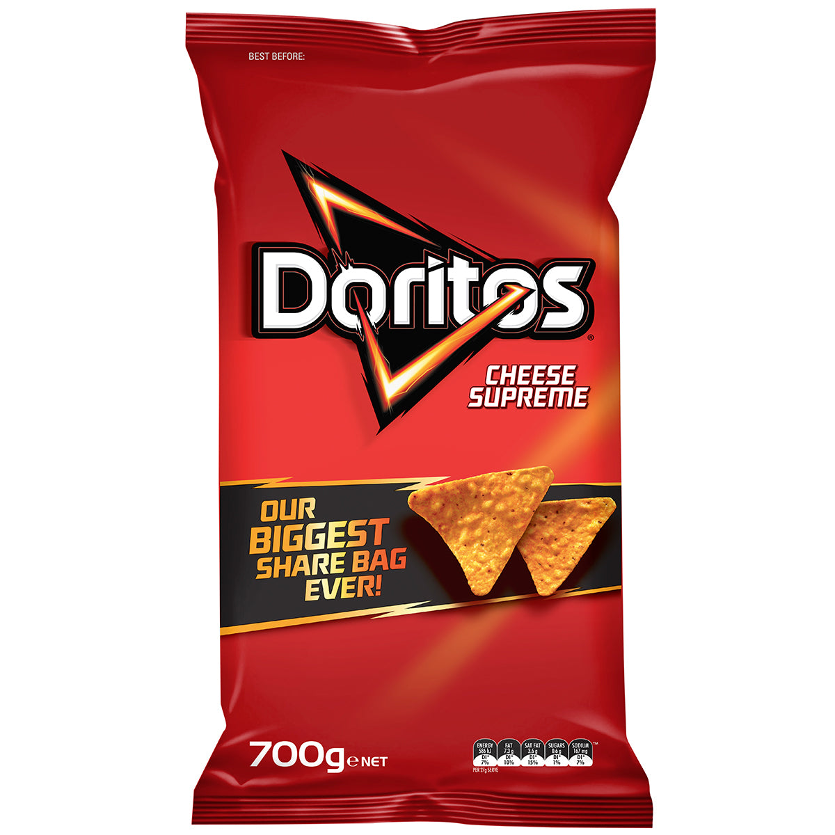Doritos Cheese Supreme corn chips 700g share bag