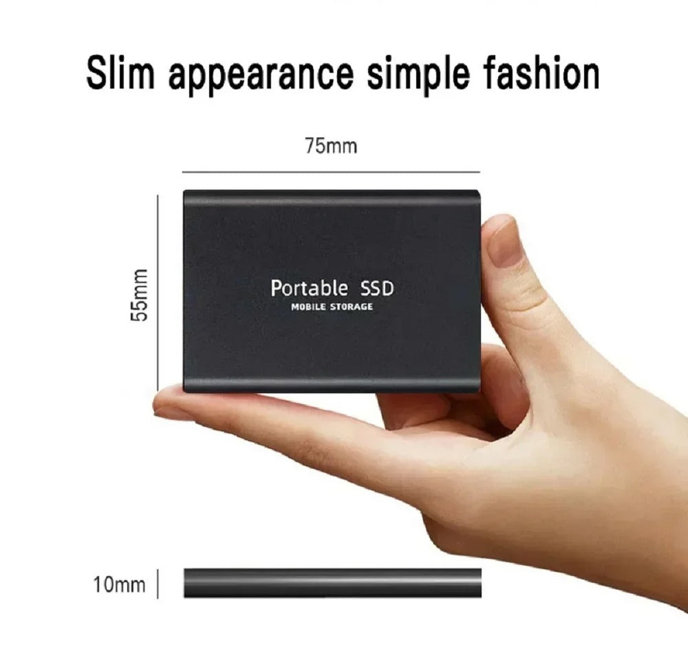 Portable SSD High Speed External Hard Drive USB 3.1 Type-C Hard Disk