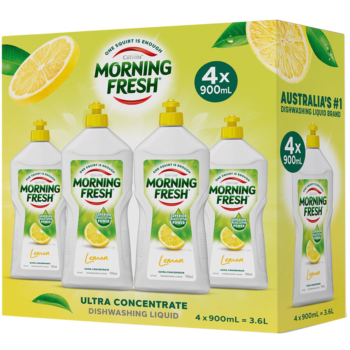 Morning Fresh Dishwasher Detergent 900ml x 4 Pack