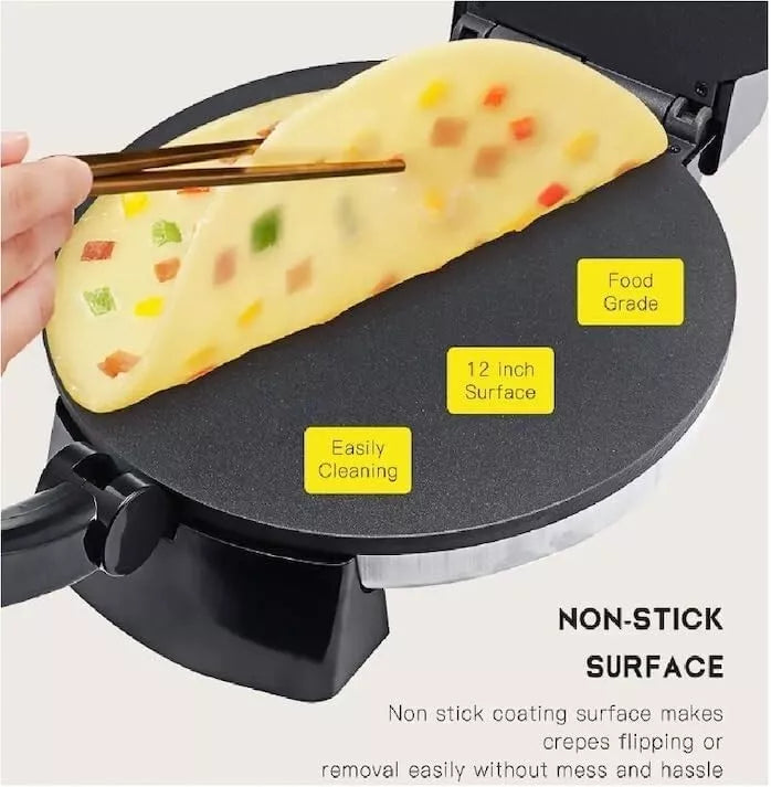 Electric Roti Maker Tortilla Non-Stick Coating Bread Crepe maker Chappati maker