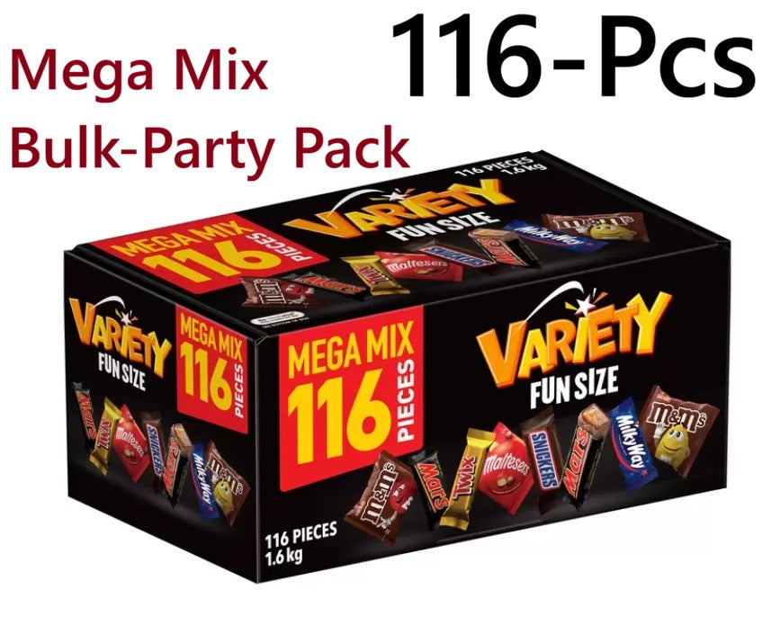 Mars Variety Mix Mega Chocolate Box 116 Pieces 1.6kg | Bulk Christmas Gift Idea