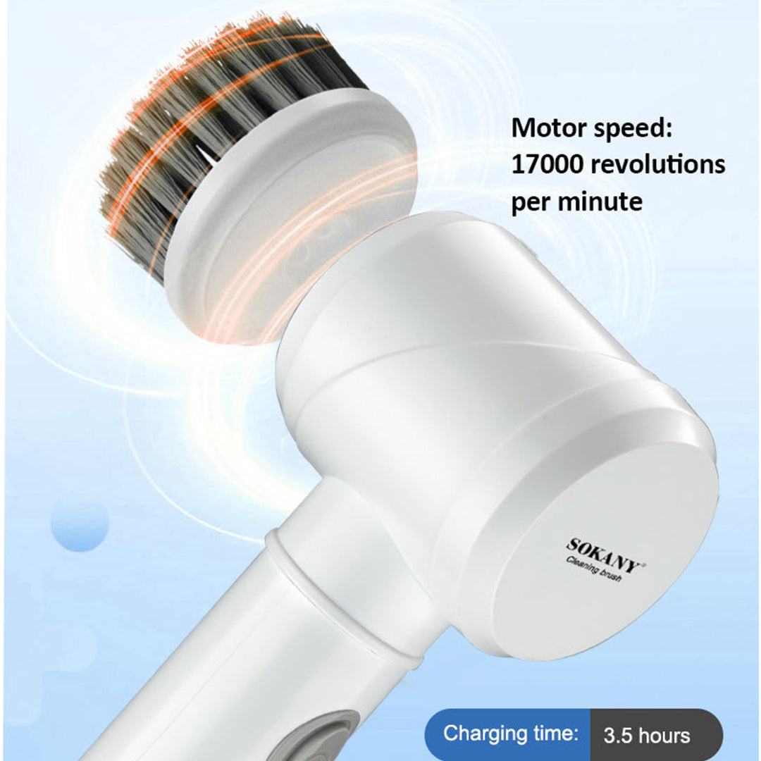 5-in-1 Multi-Function Rechargeable Cleaning Tool Handheld Kitchen Scrubber, wall cleaner, sneaker cleaner