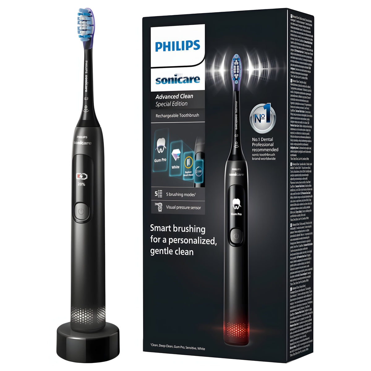Philips Sonicare Advanced Clean Black Electric Toothbrush
