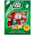 Tic Tac Mini 62 individual mini packs 211g assorted Orange Peppermint Spearmint Peach Passion