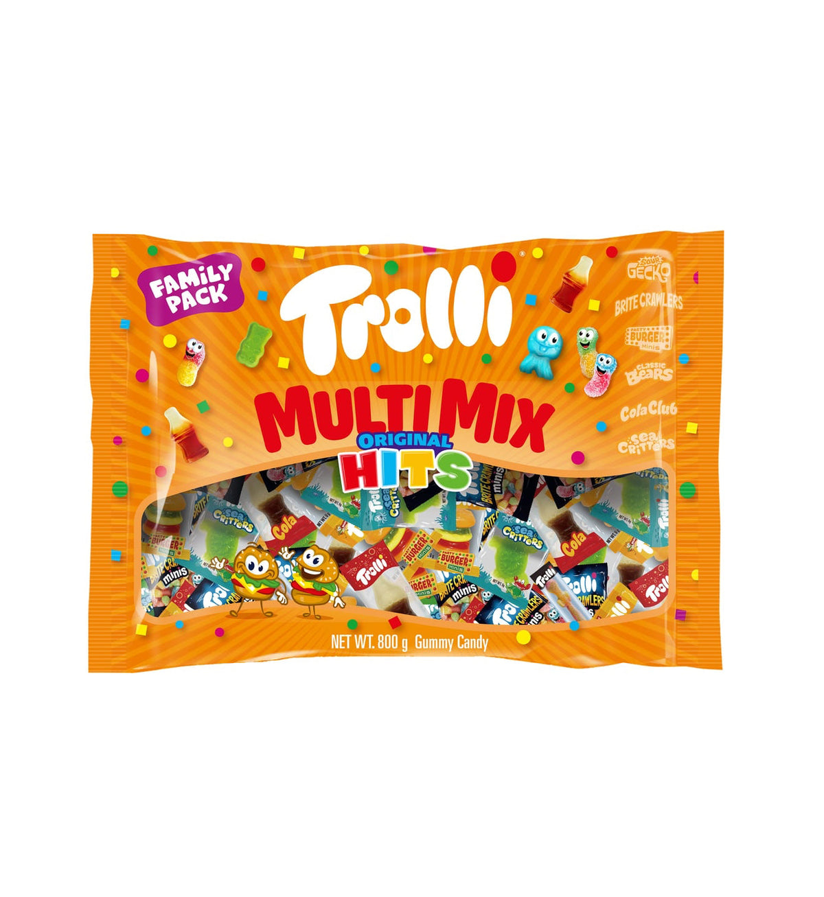 Trolli Multi Mix gummy candy 800g family pack